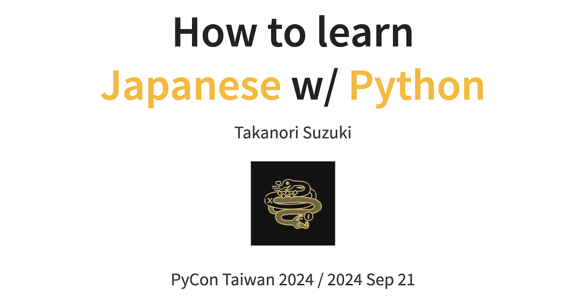 How to learn Japanese w/ Python