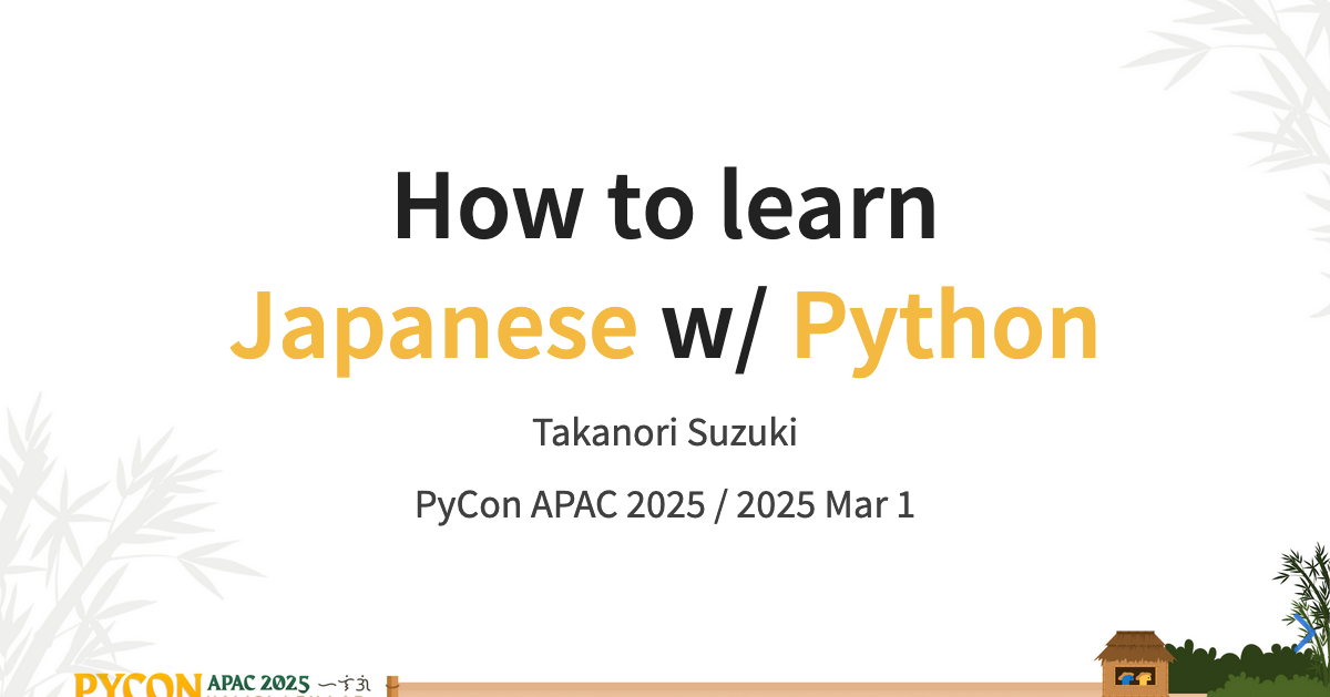 How to learn Japanese w/ Python